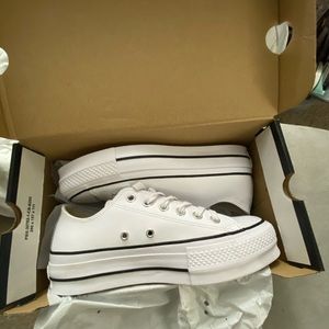 Platform Leather Converse